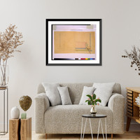 Historic Framed Print, [House (Bogk House") for Frederick C. Bogk,  2420 North Terrace Avenue,  Milwaukee,  Wisconsin. Dining room carpet design]",  17-7/8" x 21-7/8"