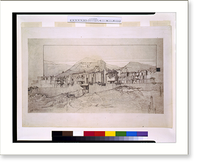 Historic Framed Print, [Resort hotel (San Marcos in the Desert") for Alexander J. Chandler,  Chandler,  Arizona. Exterior]",  17-7/8" x 21-7/8"