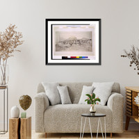 Historic Framed Print, [Resort hotel (San Marcos in the Desert") for Alexander J. Chandler,  Chandler,  Arizona. Exterior]",  17-7/8" x 21-7/8"