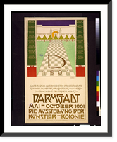Historic Framed Print, Darmstadt, Mai-October 1901; die Ausstellung der K&uuml;nstler-Kolonie.Olbrich. - 2,  17-7/8" x 21-7/8"