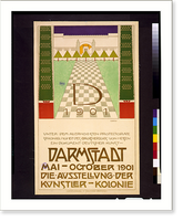 Historic Framed Print, Darmstadt, Mai-October 1901; die Ausstellung der K&uuml;nstler-Kolonie.Olbrich. - 2,  17-7/8" x 21-7/8"