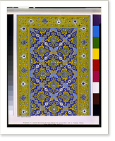 Historic Framed Print, Fragment of a pannel [sic] decorating the front wall of the groundfloor hall in Topkapi palace (first half of 16th century).Mill&icirc; Egitim Basimevi.,  17-7/8" x 21-7/8"