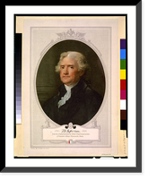 Historic Framed Print, Th. Jefferson 1713-1826.from the original portrait by Gilbert Stuart in possession of Bowdin College-Brunswick, Maine. - 2,  17-7/8" x 21-7/8"