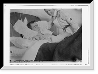 Historic Framed Print, Wm. Robinson, Royal Scots Grays in Canadian Hosp., Le Touquet .  (Private Wm. Robinson),  17-7/8" x 21-7/8"