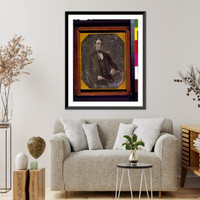 Historic Framed Print, [Abraham Lincoln, Congressman-elect from Illinois. Three-quarter length portrait, seated, facing front] - 5,  17-7/8" x 21-7/8"