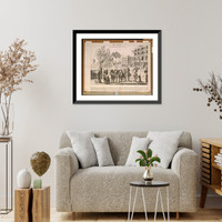 Historic Framed Print, The repeal, or the funeral of Miss Ame=Stamp - 2,  17-7/8" x 21-7/8"