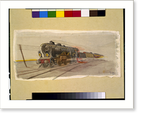 Historic Framed Print, [A Locomotive].R. Loewy. - 2,  17-7/8" x 21-7/8"