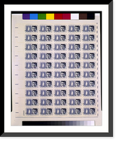 Historic Framed Print, [Sheet of five cent Kennedy commemorative postage stamps] - 2,  17-7/8" x 21-7/8"