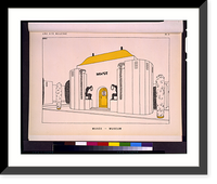 Historic Framed Print, Musee - museum.RMS.,  17-7/8" x 21-7/8"