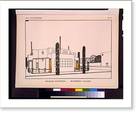 Historic Framed Print, Maisons ouvri&egrave;res - workmen's houses.RMS.,  17-7/8" x 21-7/8"