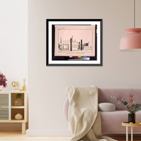 Historic Framed Print, Maisons ouvri&egrave;res - workmen's houses.RMS.,  17-7/8" x 21-7/8"