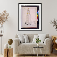 Historic Framed Print, Beffroi - beffrey [i.e. belfrey].RMS.,  17-7/8" x 21-7/8"