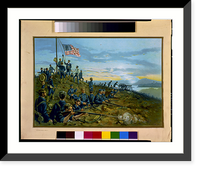Historic Framed Print, U.S. Navy. first hoisting of the stars and stripes by the marines on Cuban soil. June 11th, 1898.The Werner Company, Akron, O. - 2,  17-7/8" x 21-7/8"