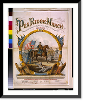 Historic Framed Print, Pea Ridge march. Respectfully dedicated to Maj. Gen. Franz Sigel, U.S.A. Composed by Chr. Bach.Lith. by L. Kurz & Co., Milwaukee, Wis. - 2,  17-7/8" x 21-7/8"