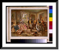 Historic Framed Print, The Birth of Old Glory.from painting by Moran. - 2,  17-7/8" x 21-7/8"