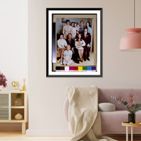 Historic Framed Print, [Jimmy Carter, full-length portrait, seated, facing front, with nine members of his family] - 2,  17-7/8" x 21-7/8"
