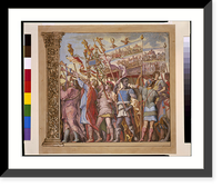 Historic Framed Print, [Triunph(us) Caesaris (The triumph of Julius Caesar), plate 1],  17-7/8" x 21-7/8"