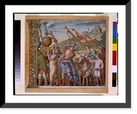 Historic Framed Print, [Triunph(us) Caesaris (The triumph of Julius Caesar), plate 4],  17-7/8" x 21-7/8"