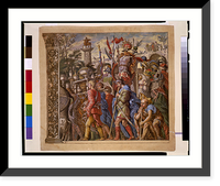 Historic Framed Print, [Triunph(us) Caesaris (The triumph of Julius Caesar), plate 6],  17-7/8" x 21-7/8"