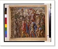 Historic Framed Print, [Triunph(us) Caesaris (The triumph of Julius Caesar), plate 6],  17-7/8" x 21-7/8"