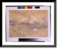 Historic Framed Print, Part of Ward's line, Kershaw attacking - 2,  17-7/8" x 21-7/8"