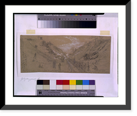 Historic Framed Print, Old R.R. cutting where Archers Brigade of A.P. Hills Division was captured by the 14th Brooklyn 6th Wisconsin and 95th N.Y. - 2,  17-7/8" x 21-7/8"