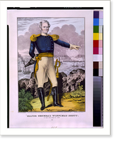Historic Framed Print, Major General Winfield Scott. At Vera Cruz March 25, 1847 - 2,  17-7/8" x 21-7/8"