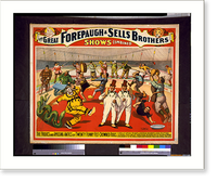 Historic Framed Print, The Great Forepaugh & Sells Brothers shows combined. The frolics and amusing antics of twenty funny felt-crowned fools.. - 2,  17-7/8" x 21-7/8"