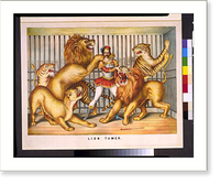 Historic Framed Print, Lion tamer - 2,  17-7/8" x 21-7/8"