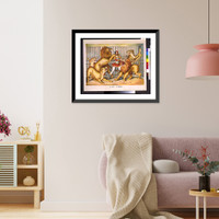 Historic Framed Print, Lion tamer - 2,  17-7/8" x 21-7/8"