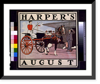 Historic Framed Print, Harper's August,  17-7/8" x 21-7/8"