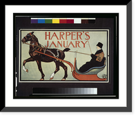 Historic Framed Print, Harper's January - 2,  17-7/8" x 21-7/8" Historic Framed Print, Harper's January - 2,  17-7/8" x 21-7/8"