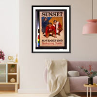 Historic Photo Print - Thanksgiving - Sunset, November, 1903