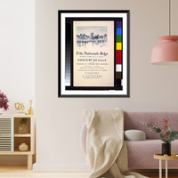 Historic Framed Print, F&ecirc;te Nationale Belge. Concert de gala. Organis&eacute; au Th&eacute;atre de verdure des Tuileries ...,  17-7/8" x 21-7/8"