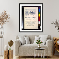 Historic Framed Print, F&ecirc;te Nationale Belge. Concert de gala. Organis&eacute; au Th&eacute;atre de verdure des Tuileries ...,  17-7/8" x 21-7/8"
