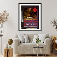 Historic Framed Print, He can win! The Federal Board provides training; consult the local Red Cross Home Service section.Dan Smith.,  17-7/8" x 21-7/8"