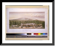 Historic Framed Print, Exterior view of West Branch camp meeting, Clinton Co., Pa..by W.H. Rease.,  17-7/8" x 21-7/8"