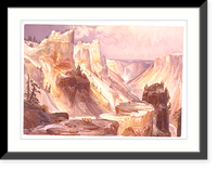 Vintage Americana Print - Yellowstone - The Grand Canon, TM