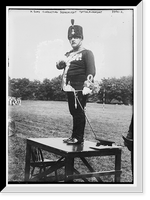 H. Sims conducting searchlight tattoo, Aldershot, Antique Poster