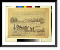 Historic Framed Print, Officers and soldiers on the battlefield of the second Bull Run, recognizing the remains of their comrades - 2,  17-7/8" x 21-7/8"