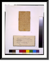 Historic Framed Print, [Postcard from Ehrich Weiss to his mother],  17-7/8" x 21-7/8"