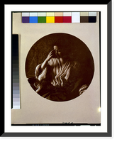 Historic Framed Print, [Young woman (Nancy Lovis (Kraft)) in Middle Eastern costume and jeweled headband, with hand to forehead, seated] - 2,  17-7/8" x 21-7/8"