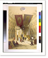 Historic Framed Print, Shrine of the Holy Sepulchre April 10th 1839.David Roberts.,  17-7/8" x 21-7/8"