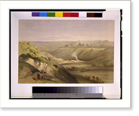 Historic Framed Print, Church of the Purification Jerusalem April 5th 1839,  17-7/8" x 21-7/8"