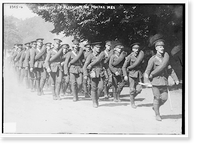 Recruits, Aldershot on practice hike - 2, Historic Reproduction