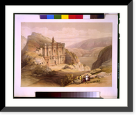 Historic Framed Print, El Deir Petra March 8 1839.David Roberts.,  17-7/8" x 21-7/8"