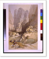 Historic Framed Print, Entrance to Petra March 10th 1839.David Roberts.,  17-7/8" x 21-7/8"