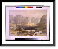 Historic Framed Print, Petra looking south March 9th 1839.David Roberts.,  17-7/8" x 21-7/8"