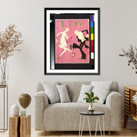 Cover illustration, Life magazine, February 18, 1926, showing a well dressed old man dancing with a flapper.John Held, Jr. - 2 Classic, Antique Print