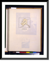 Historic Framed Print, [Map of Alaska indicating Matanuska area],  17-7/8" x 21-7/8"